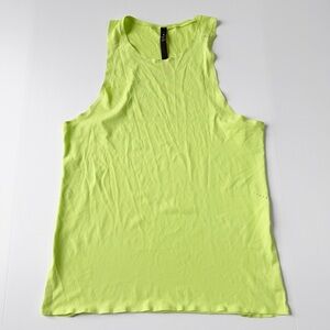 Lululemon Fast and Free Singlet lemon/lime vibe Medium